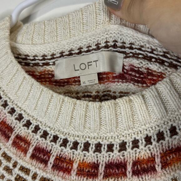 Loft Women's Pullover Cozy Sweater Size XL - Picture 6 of 8